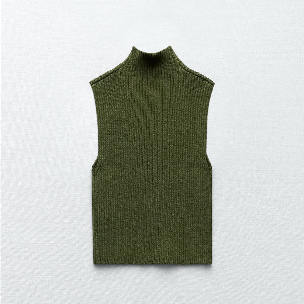 ZARA Ribbed Knit Top - Picture 4 of 7